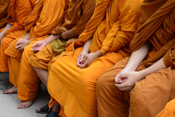 Songkran Festival Thailand to Buddhist monks