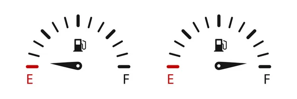 Fuel Gauge Indicators Vector Illustration Fuel Gauge Level — Stock Vector