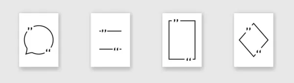 Přikryjte Uvozovkami Vektorová Ilustrace Obsahují Design Uveďte Šablonu Pozadí Nápis — Stockový vektor