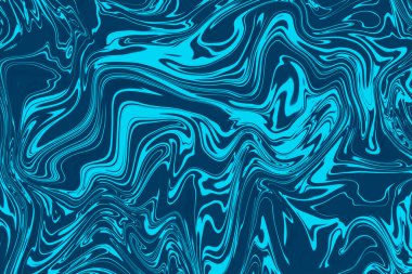 Mavi tonlarda soyut dinamik desen. Soyut elementler mavi mermer motifin içine örülmüş. Dekoratif tasarım efektleri. Tekstil, duvar kağıtları, arka planlar, kapaklar ve ambalaj için.