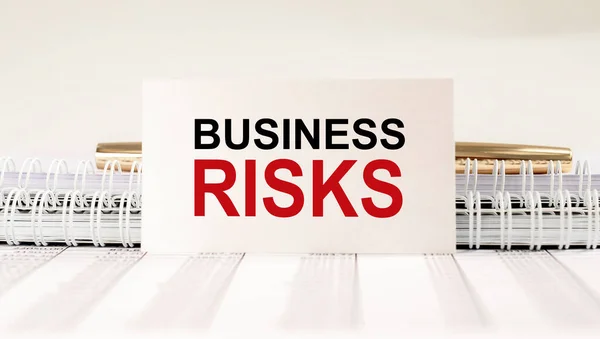 Slova Nápisů Obchodních Rizik Řízení Plánování Rizik — Stock fotografie