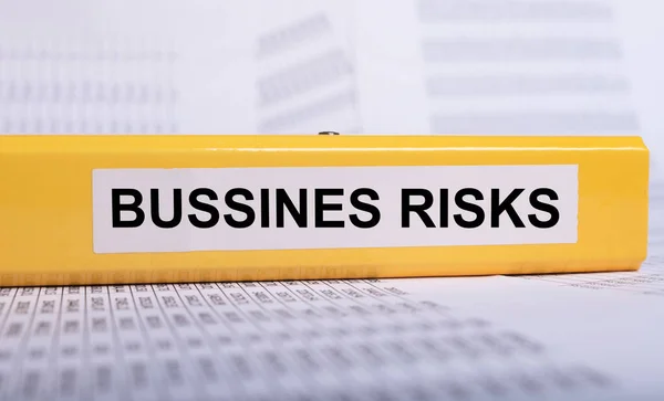 Slova Nápisů Obchodních Rizik Řízení Plánování Rizik — Stock fotografie