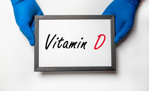 Iscrizione Vitamina Assistenza Sanitaria Con Vitamine — Foto Stock