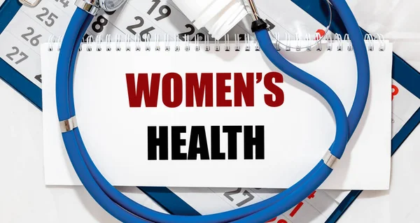 Női Egészségügyi Fogalom Felirat Női Egészségügyi Ellenőrzés — Stock Fotó