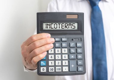 Incoterms yazıtları. Lojistik ve kargo sevkiyatı için uluslararası ticari terimler.