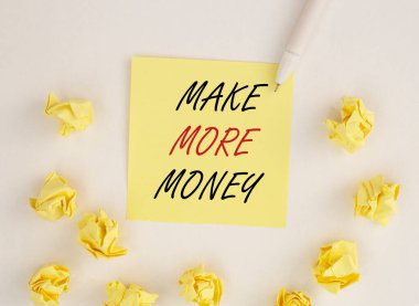 Daha fazla para kazan. Finansal hırslar kavramı.