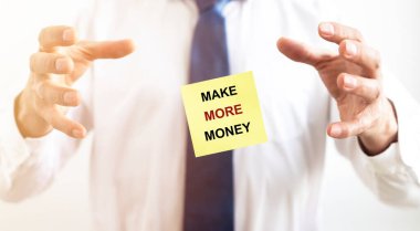 Daha fazla para kazan. Finansal hırslar kavramı.