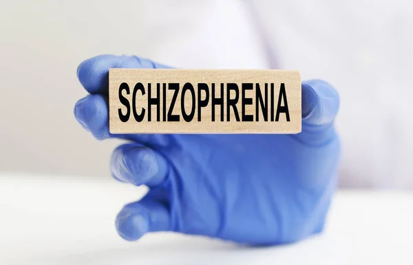 Schizofreni Ord Inskription Psykiatri Psykiatri — Stockfoto