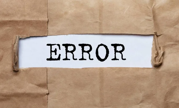 Hata sözcüğü yazımı. Hata ve başarısızlık kavramı.
