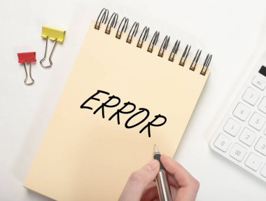 Hata sözcüğü yazımı. Hata ve başarısızlık kavramı.