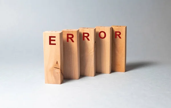 Hata Sözcüğü Yazımı Hata Başarısızlık Kavramı — Stok fotoğraf