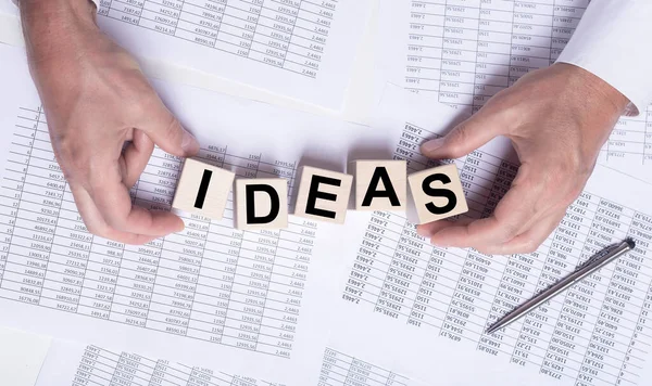 Koncept Ideas Word Kreativní Obchodní Řešení Inscription — Stock fotografie