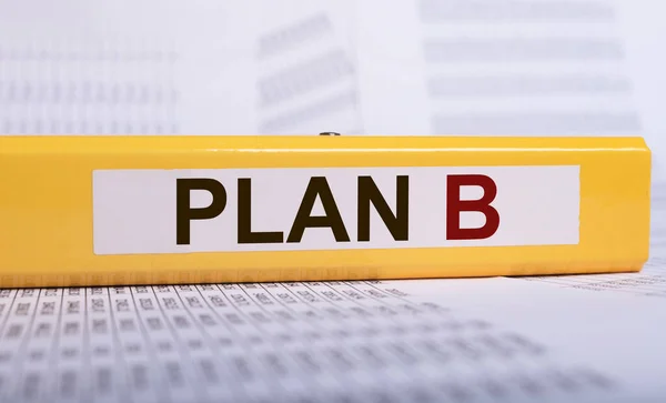 Plan B inscription. Business crisis management. Alternative