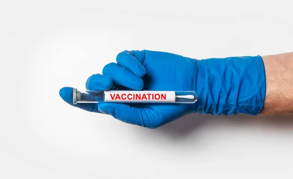 予防接種の言葉碑文 医学研究の概念と医療 — ストック写真