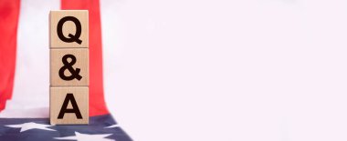 Kalite Güvence, ABD konsepti. Kopyalama alanı olan pankart.