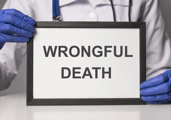 Haksız Ölüm Yazıtları Tıbbi Doktor Hatası Kavramı — Stok fotoğraf