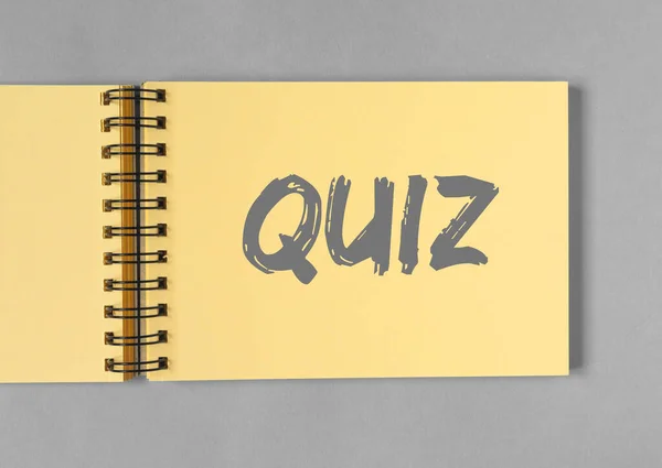 Quiz ou palavra quizz, inscrição, jogo divertido com perguntas