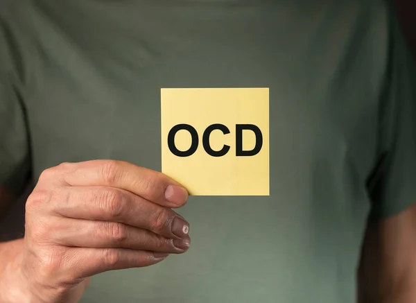 OCD-förkortning, psykisk störning. Psykologiskt begrepp. Tvångssjukdom — Stockfoto