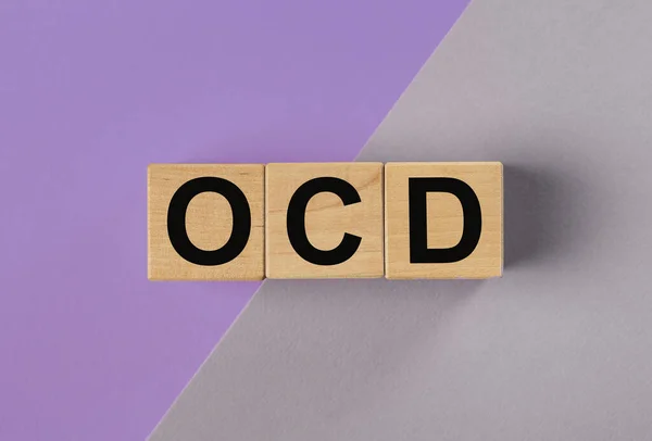 OCD-förkortning, psykisk störning. Psykologiskt begrepp. Tvångssjukdom — Stockfoto