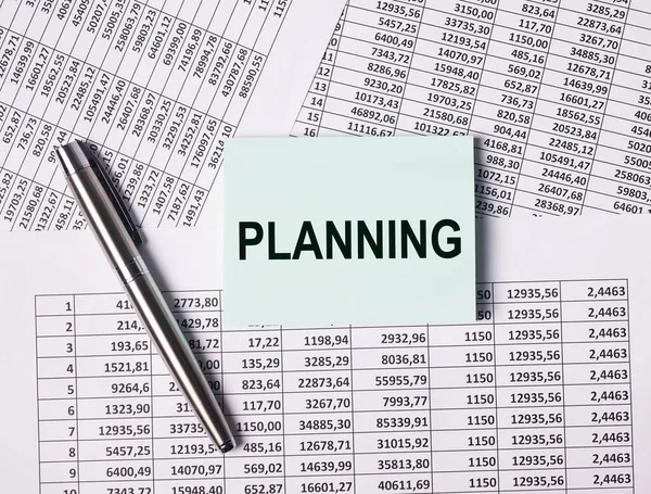 Concept Planification Plan Word Sur Feuille Papier — Photo