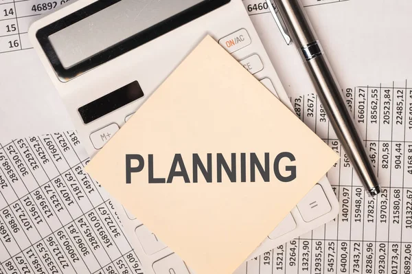 Planning Concept Word Plan Paper Sheet — Stock Photo, Image