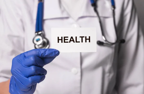 Parola sulla salute. Concetto di assistenza sanitaria e assicurazione sulla vita sana — Foto Stock