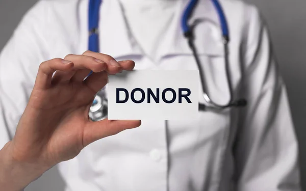 言葉を言え。献血・臓器提供の概念 — ストック写真