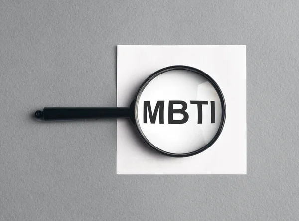 Iscrizione acronimo MBTI. Prova psicologica per il tipo di personalità — Foto Stock