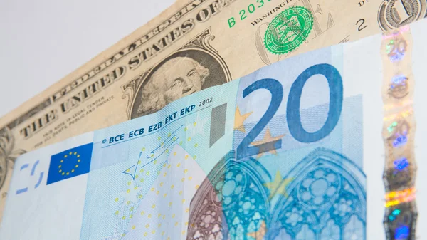 Dollar - Euro — Stock Photo, Image