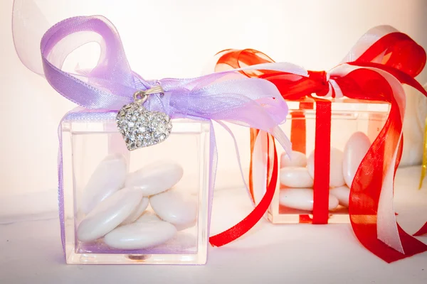 Boîte pour confettis de mariage — Photo
