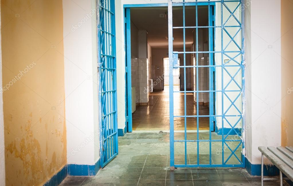 Hallway in an old mental hospital