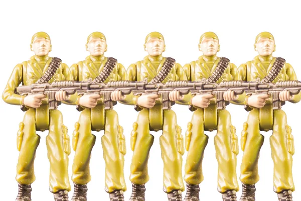Іграшкові солдати морських печатки — стокове фото