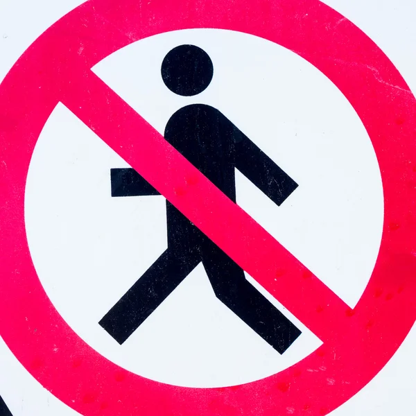 Signboard forbidden to enter — Stock Photo, Image