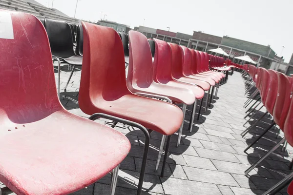 Κόκκινη Καρέκλα φόδρα — Φωτογραφία Αρχείου