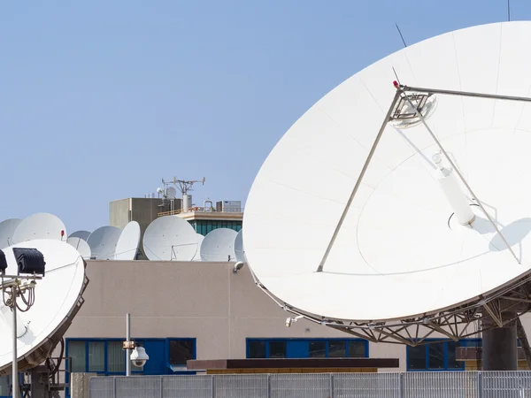 Teleport satellietcommunicatie Rechtenvrije Stockafbeeldingen