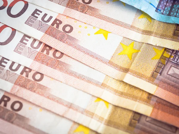 Fifty euros lined — Stock Photo, Image