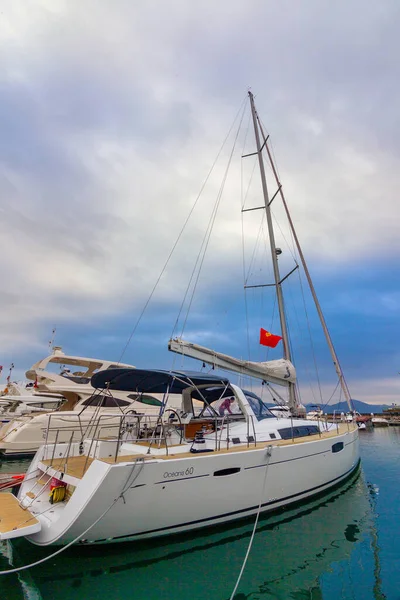 Parkeerplaats Jachten Zeilboot Prachtige Seascape Shenzhen Bay China — Stockfoto