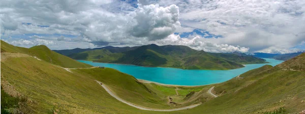 Paisaje Del Tíbet China Yamdroktso — Foto de Stock