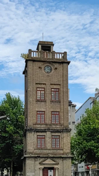 Xuzhou Kína Modern Kor Történelmi Épülete Bell Drum Tower — Stock Fotó