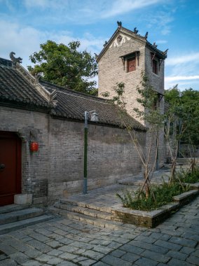 Xuzhou, Çin, Hubushan, Tarihi İnşaat Kompleksi, Antik Mimarlık.