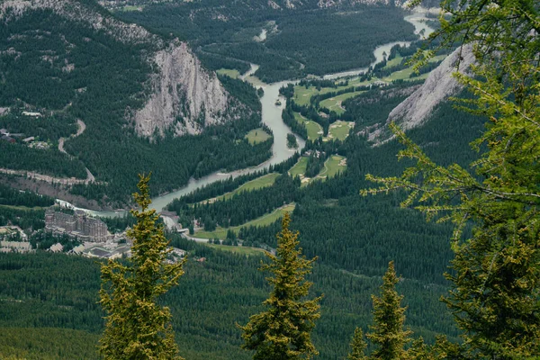 Banff National Park Πρώτο Εθνικό Πάρκο Του Καναδά Ιδρύθηκε 1885 — Φωτογραφία Αρχείου