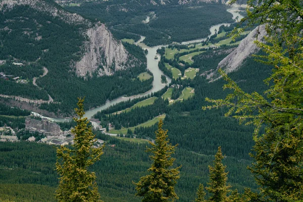 Banff National Park Canada First National Park Established 1885 Contains — Stock Photo, Image