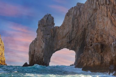 Land 's End, Cabo San Lucas, Meksika' nın kaya oluşumları.