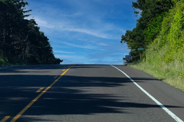 Highway 101 Waarvan Een Deel Kustlijn Omhelst Biedt Onderweg Adembenemende — Stockfoto