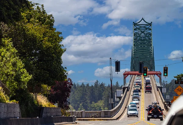 Highway 101 Parte Della Quale Abbraccia Costa Offre Una Vista — Foto Stock