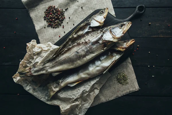 Läckra Vackra Färska Torkade Vilda Havet Flod Röd Och Vit — Stockfoto