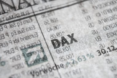 German Stock Index Macro Concept clipart