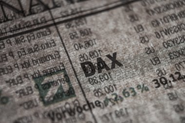 German Stock Index Macro Concept clipart