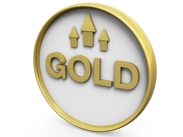 Gold 3D Pure Design — Stock Photo, Image