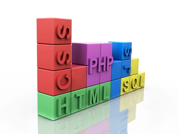 Webdesign Tetris 3d kavramı